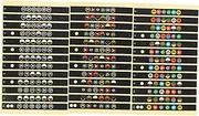 ifundom 3sets Fretboard Note Map Guitar Fretboard Decals 12 Frets Professional Guitar Chords 12pcs*3