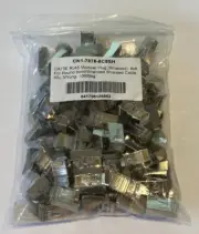 100 Pack of CAT5E Shielded RJ45 Connectors- OD Under 6.5mm 8 Pins
