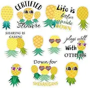 Pineapple Cruise Door Magnets Upside Down Pineapple Magnets 11 Pcs Pineapple Must Haves Funny Magnetic Door Signs for Door Summer Party Car Accessories Refrigerator Decor