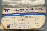QTY 10 NEW GENUINE TELEDYNE TOTAL POWER 002-18080-00 NUT