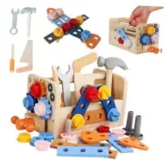 Toddler Tool Set - 4 Toy Tools and 31 PCS Kids Tool Box - Construction Play
