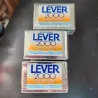 Lot of 3 Vintage Lever 2000 Anti-Bacterial 1 oz Sample Size Mini Soap Bars 1997