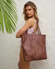 [Mooloola] Mooloola Women's Carly Big Bag in Brown One Size Brown