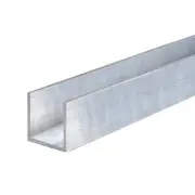 Metal Mate 10 x 10 x 1.5mm 1m Aluminium Channel - Silver 1m