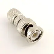 1x BNC Male Plug to Mini UHF Male Plug Center Straight Coax RF Adapter Connector