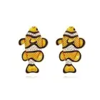 Veile Studios Diamond Studded Clownfish Earrings For Women In Fashion Elegant So