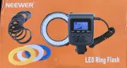 Neewer 48 Macro LED Ring Flash Bundle w Adapter Rings & Flash Diffusers#10020025