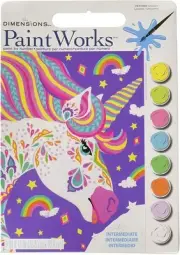 2 Pack Paint Works Paint By Number Kit 9"X12"-Unicorn 73-91686