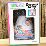 Vintage McBaby McDonald's Lamp Baby Nursery Teddy Bears Pastels Blue Pink