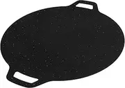 ORFOFE Outdoor Round Non Stick Grill Pan Portable BBQ Meat Cooking Tray for Camping Compatible with Stoves for Seafood and Vegetables