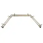Rod Desyne 13/16" Nathan Bay Window Double Curtain Rod, 20-36", 38-72", Antiq...
