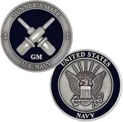 U.S. Navy Gunner's Mate (GM) Challenge Coin