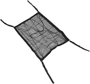 WEKADRIN Car Roof Tent Ceiling Cargo Net Overhead Storage Organizer for Car Camping Double Design for Luggage Gear Maximizes Vehicle Space