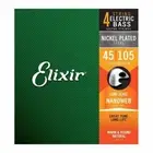 Elixir 14077 (45-105) Bass Strings Nickel Plated Steel Nanoweb Coating Clear C