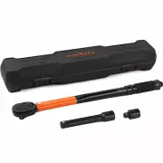 1/2" 3/8" 1/4" Drive Click Torque Wrench Ratchet Socket with Adaptor Extension