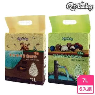 【Qt baby】天然環保豆腐貓砂7L*6入組(貓砂/豆腐砂)