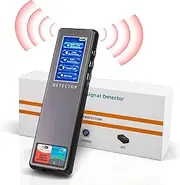 Hidden Bug Camera Detector,GPS Tracker RF Signal Scanner Listening Devices Finder Wireless for Travel,Car, Bathroom,Office, Hotel (Black)