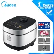 Midea 5L 760W Rice Cooker rapid cooking 1.7mm inner pot 24-hour auto keep warm