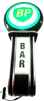 Massive BP Fuel BAR Wall Led Sign Lighting Light Man Cave Garage Gift