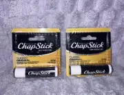 2- ChapStick Classic Original Lip Balm Tube Lip Care - 0.15 Oz