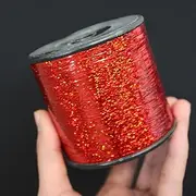 Tigofly 1 Spool 7000-12000m 0.25mm Flashabou Holographic Tinsel Laser Flat Mylar Tinsel Sparkle Crystal Flash Fly Tying Materials