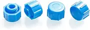 Dispense All - Easy Grip Syringe Tip Cap - Luer Lock Blue Non-Sterile (10)