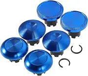 CHILDWEET 8pcs Metal Thumbstick Grips for Controller High Low Caps with Responsive Back Buttons for Enhanced Replacement Thumbstick Covers