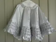SILVER ROSETTE CHRISTMAS TREE SKIRT