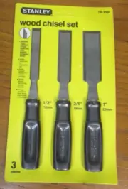 Stanley 3 Piece Wood Chisel Set 16-150 - Made in USA - SIP