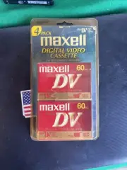Maxell Mini DV 60 Minute Camcorder Tapes ME DVM60SE 60 Min Pack of 4 SEALED
