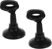 COMPUKAS 2pcs Adjustable Mic Stand with Round Base Durable Microphone Support for Desk User Friendly Design for Podcasting Live Streaming and Recording