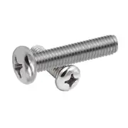 M5x25mm Pan Head Button Phillips Machine Socket Cap Screws Bolts G304 Stainless Steel Fully Threaded Metric Assortment Industry Furniture