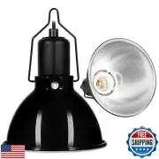 DXOPHIEX 5.5inch Shallow Dome Reptile Light Fixture Reptile Heat Lamp Terrari