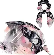 [YTYVAGT] Scrub Caps Women,Scrub Hats Suitable for Women,Bulldog Watercolor Dogs