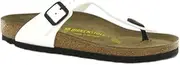 [Birkenstock] Gizeh SFB Flip Flops Women Silver Flip Flops Shoes
