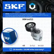 Aux Belt Tensioner fits KIA SORENTO Mk1 2.5D 02 to 09 D4CB Drive V-Ribbed SKF