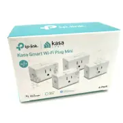 Kasa Smart Plug Mini 15A Smart Home Wi-Fi Outlet 4-Pack White Alexa Google