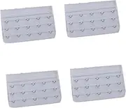 [ANDRESLAD] Nylon Bra Extenders Bra Hook Bra Extend for Women's Underwear 3 Rows 5 Hooks Bra Extension 5 Hooks Extension Straps 5 Hook Grey