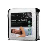 Ardor Memory Foam Contour Pillow Protector w/ Tencel Fibre Cover Light Blue