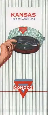 1960 Conoco Road Map: Kansas NOS
