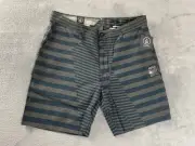 VOLCOM STONE GRAPHITO SHORTS Men’s Sz 32 Blue Gray Stripe Casual Walking NWT NEW