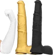 41cm Extra Large Horse Dildo Animal Dildo Prostate Massager Masturbation Anal Butt Plug Erotic Sex Toys For Men Women(Gold)