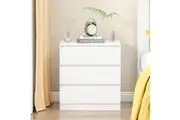 Advwin Bedside Table 77cm (White)