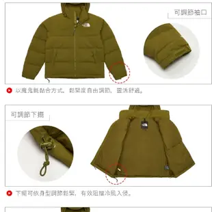 The North Face 92 RIPSTOP NUPTSE 男 保暖可調節收納連帽羽絨外套 NF0A86ZQPIB