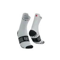 在飛比找蝦皮購物優惠-瑞士 COMPRESSPORT V4 越野跑襪 白黑色