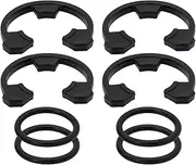 RURBRIN (4+4PCS) Water Softener Clip and O-Ring Kit 7116713 and 7170288 Replace Parts for GE Kenmore Eco Pure Eco Water Softener
