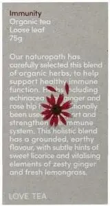 LOVE TEA Organic Immunity Tea Loose Leaf 75g