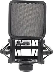 Sosoport 1Pc Adjustable Microphone Stand Quakeproof Mic Support for Recording and Gaming Black Versatile Micro Rack with Height for Enhanced Stability and Convenience