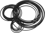 NULYLU 30pcs Cassette Player Rubber Belts Replacement Durable Recorder Drive Belts for Smooth Operation Compatible with Devices Flat Design Easy to Install