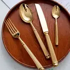 Cutlery Set Steak Knife Spoon Fork Slicer Dinnerware Stainless Steel Utensil 4Pc